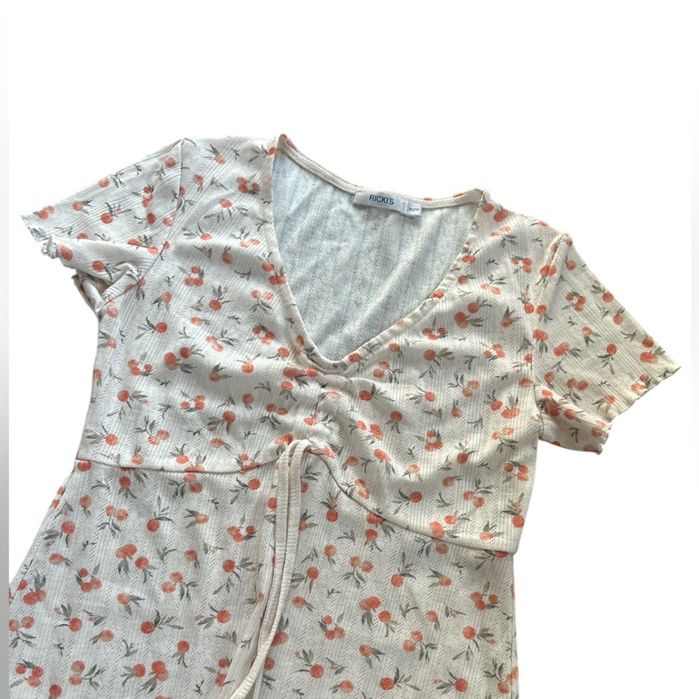 Ricki’s ivory /orange nightie, pointelle, lightweight size XS, NWOTS - Picture 6 of 7